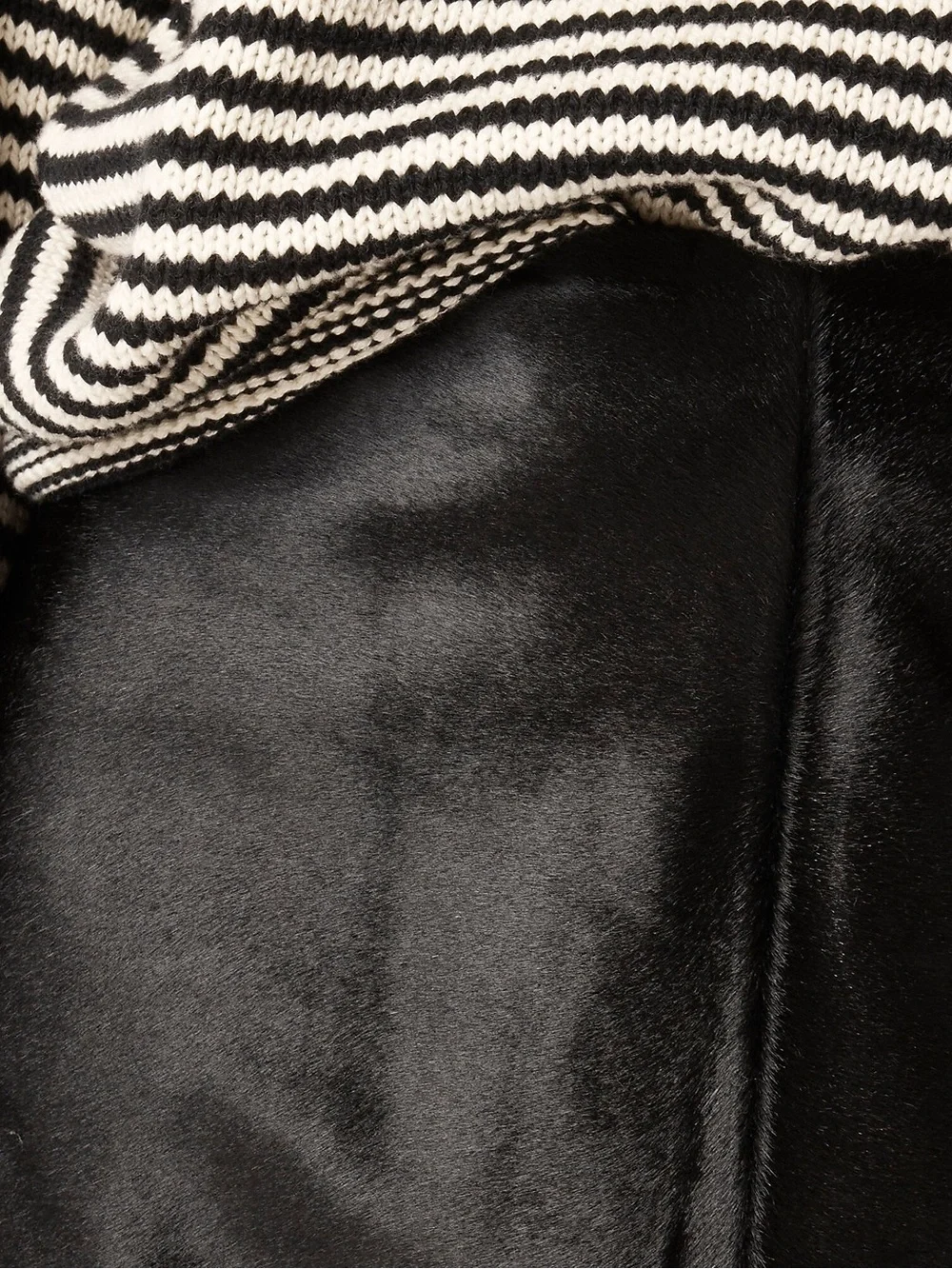 J CREW Collection Fairfax skirt in calf hair Black Size 12 $998 CQ527 - Picture 4 of 9